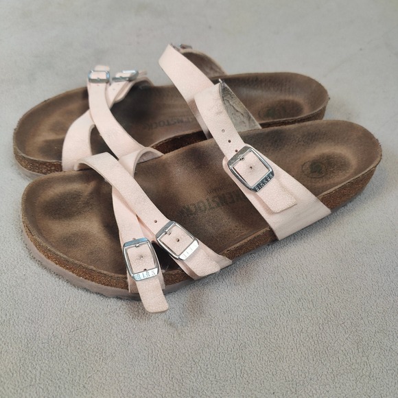 Birkenstock Franca Vegan Sandals Womens 40 US 9-9.5 Light Rose‎ Pink Strappy - Picture 5 of 9